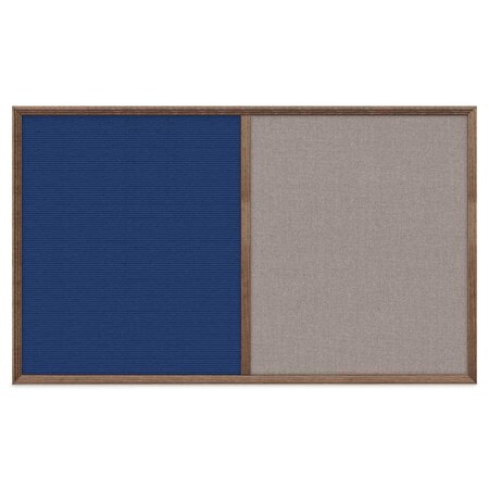 United Visual Products Slim Style Indoor Enclosed Corkboard, 18 UV501SC-GOLD-AMETHY